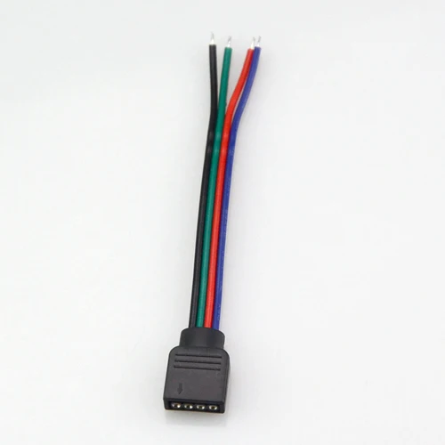 50 шт. RGB 4 контактный гнездовой разъем 10 мм без кабеля для пайки печатная плата
