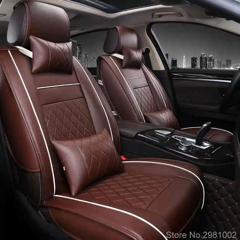 Универсальный чехол для автомобильного сиденья из искусственной кожи Audi A6L R8 Q3 Q5