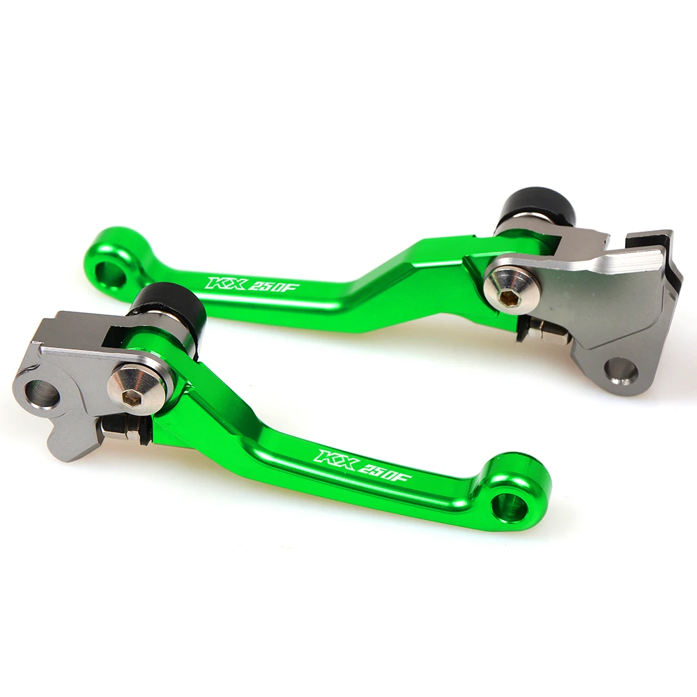 Мотокросс ЧПУ Pivot сцепные рычаги Байк для KAWASAKI KX250F KX450F KX 250 F 450 F 2006 2007 2008 2009 2010 2011 2012 - Цвет: Зеленый