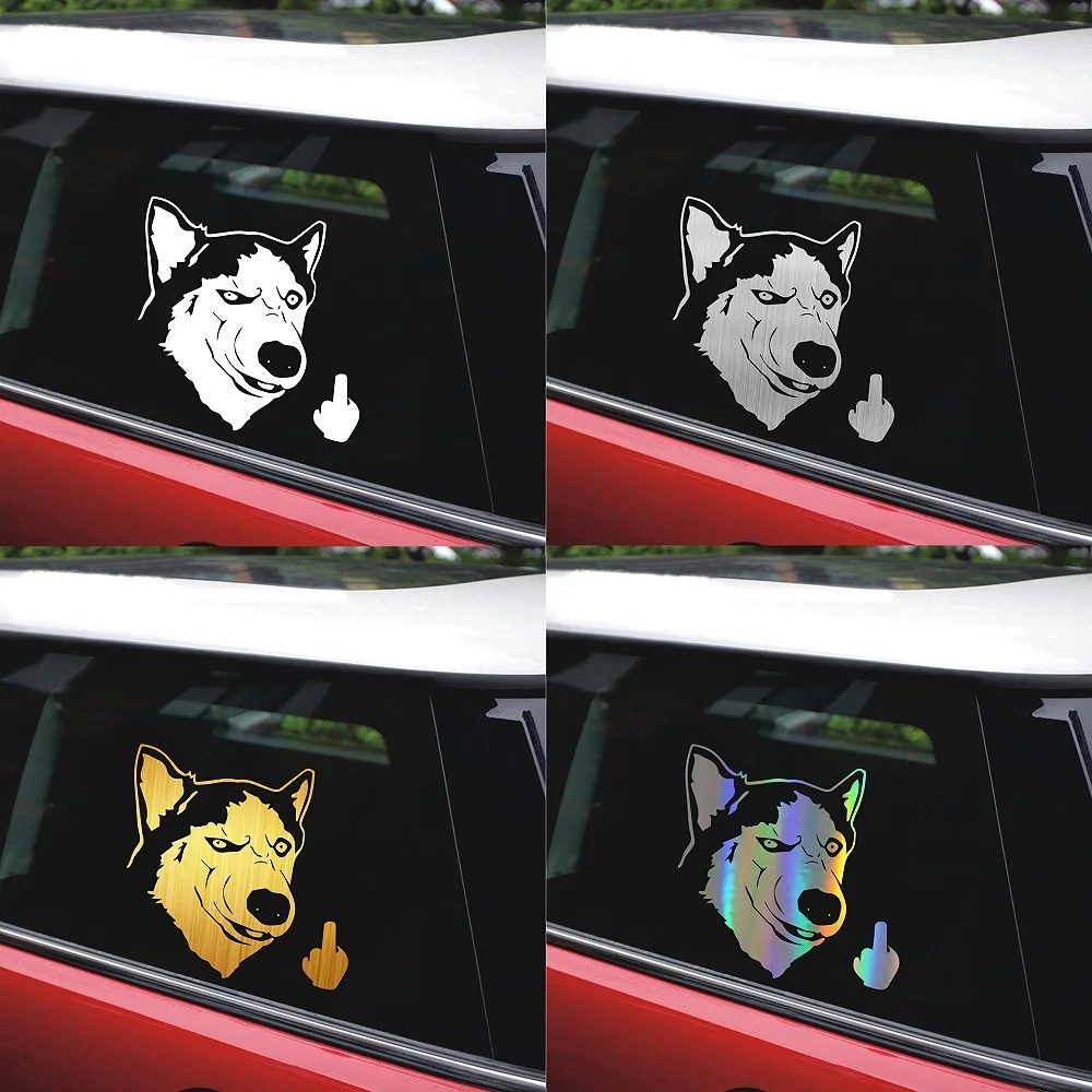 Автомобильные наклейки Husky забавные для мальчиков на бампер автомобиля
