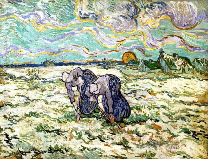 

Famous Oil painting The Weeders (after Millet) Vincent Van Gogh reproductions Canvas Art High quality Hand painted