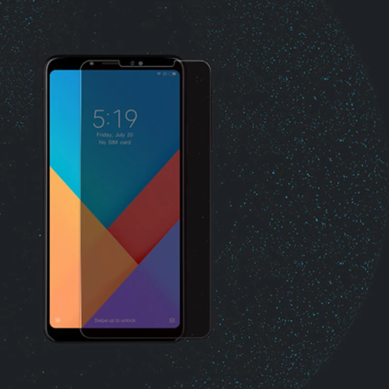 JGKK 2.5D Анти-шпион закаленное Стекло для Xiaomi Mi макс 3 Max3 черное Защитное стекло