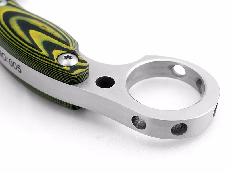 Высокое качество D2 стальной нож Karambit Mikta ручка походные охотничьи ножи Открытый выживания тактический нож Карманный EDC инструменты