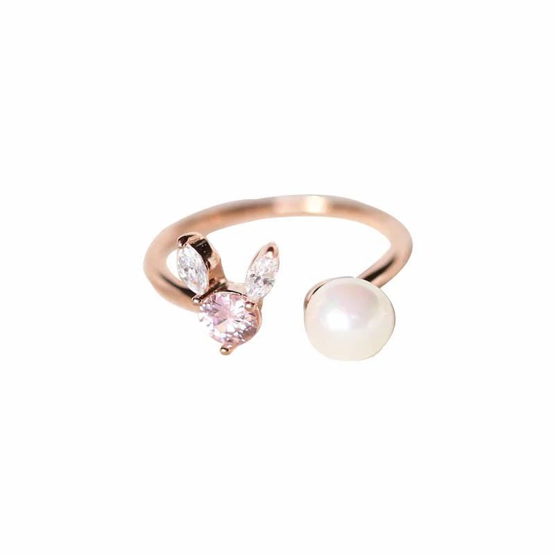 Женское Винтажное кольцо из серебра 100% пробы с фианитом|adjustable rings for women|open ringrings