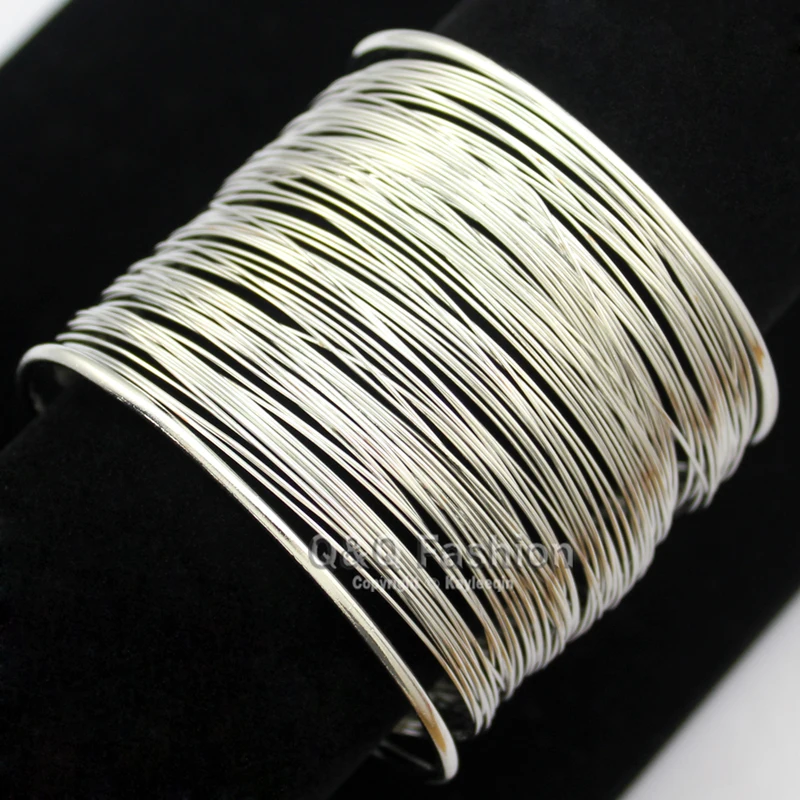 Городской оберточный слой тонкая проволока широкий мод браслет манжета модное