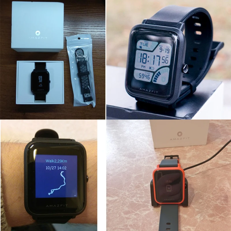 Huami Amazfit Bip GPS Смарт-часы с пульсометром 45 дней аккумулятор Bluetooth4.0 IP68 часы |