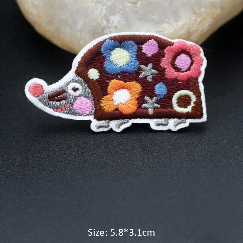 Нашивки в виде лисы, кошки, птицы, мультяшных животных, вышитые нашивки для одежды, сделай сам, аппликация в полоску, наклейки для детской одежды, железные нашивки, значки