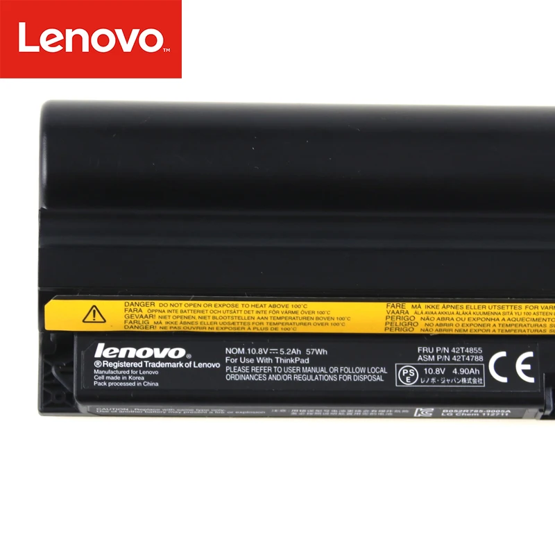 Оригинальный аккумулятор для ноутбука Lenovo Thinkpad X100E X120E E10 E30 57Y4559 57Y4558 42T4786 42T4781 42T4787