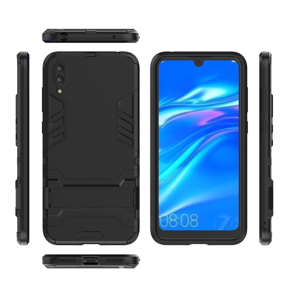 Чехол для Huawei Y7 Pro 2019 роскошный чехол-подставка Железный человек жесткий