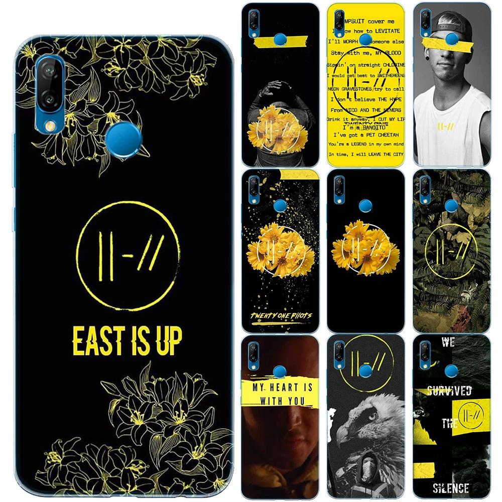 Мягкий ТПУ чехол Twenty One Pilots 21 для Huawei P8 P9 P10 P20 Lite P30 Pro силиконовый Capa Mate 10 20