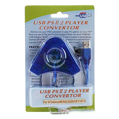Двойной плеер используется для PS2 к ПК USB конвертер адаптер кабель двойной Playstation 2