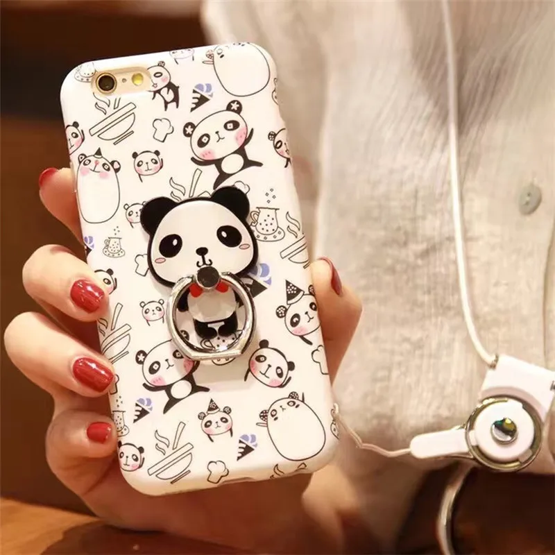 CHAOLIDA Cheap Mobile Phone Case for IPhone 6 6S Silicone Soft TPU Cover Fundas 7 8 Plus X Finger Holder |