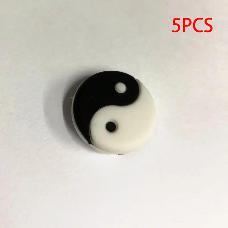 Tai Chi white 5 шт./компл. и нескользящая домашняя обувь с изображениями амортизатор виброгасители для теннисной ракетки аксессуары для амортизаторов - Цвет: Tai Chi white