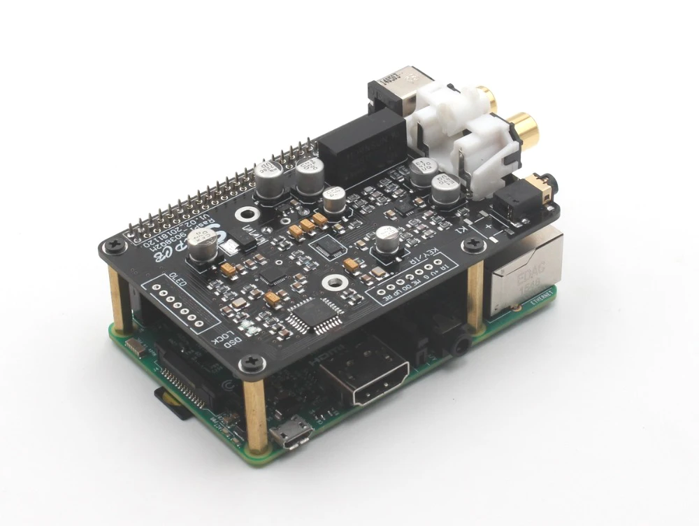 OLED ES9038q2m цифровой вещательный сетевой плеер для Raspberry Pi DAC подключен к ies 32 бит 384K DSD128 G4-001