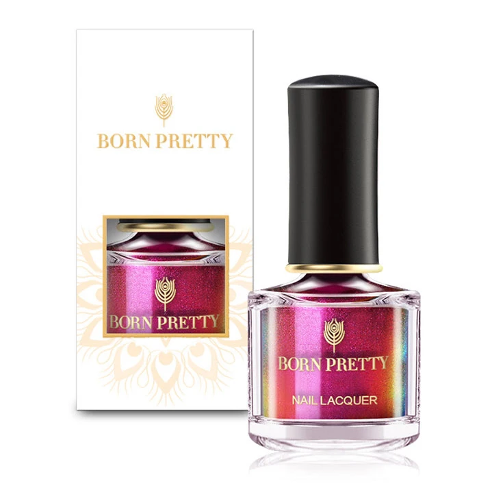 BORN PRETTY 3D магнитный лак для ногтей Auroras голографические наклейки для ногтей Блестящий Магнит лак для дизайна ногтей