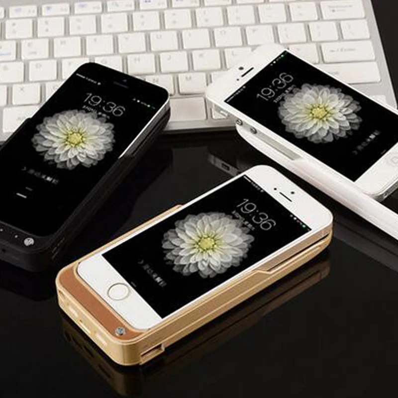 4200 мАч большая емкость чехол для телефона для iPhone 5 5S чехол для внешнего зарядного устройства для iPhone 5 SE корпус резервной батареи питания
