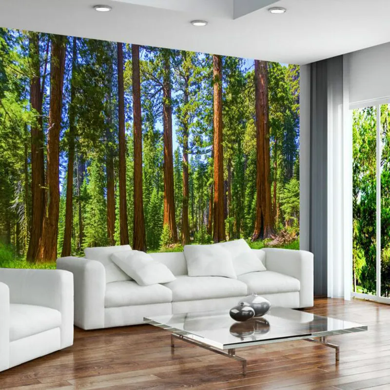 3d обои для гостиной дома фото современные фон настенная живопись фреска на елку |