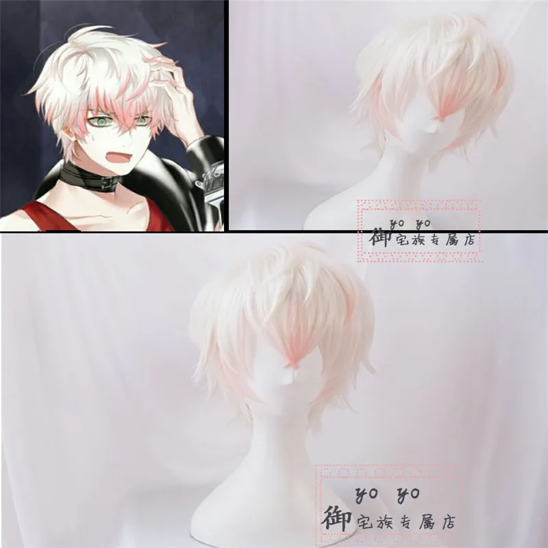 as photo Мистик мессенджер Косплей Харадзюку кудрявые волосы парик 707 Yoosung дзен V японские волосы костюм Luciel Choi Zen Jumin Хан унисекс парик - Цвет: as photo