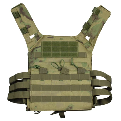 Охотничий Тактический жилет военный Molle Plate Carrier журнал страйкбол Пейнтбол CS открытый защитный легкий жилет - Цвет: FG Green