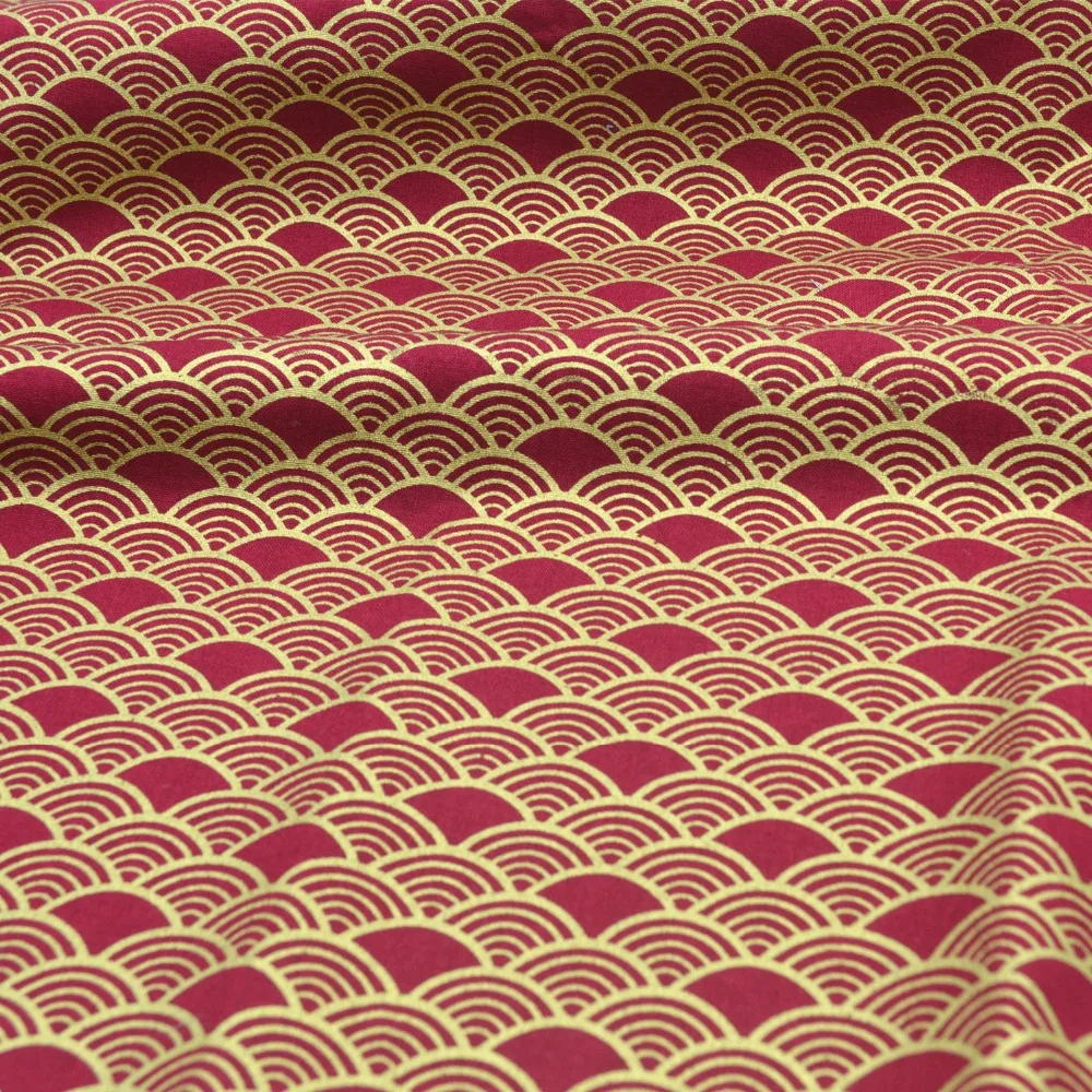 2 штуки. 50Х70см. Хлопковая ткань с японским рисунком для рукоделия.|cotton toile fabric|fabric