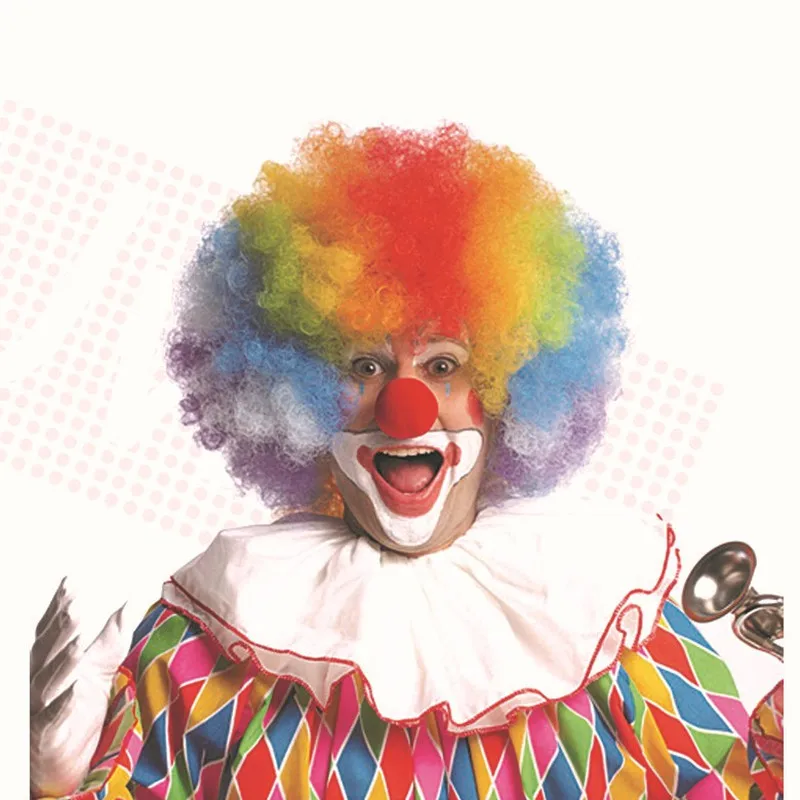 Оптоволоконные головные уборы wild curl up Coaplay Clown шляпы на Хэллоуин украшения для