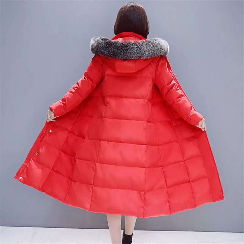 Куртка женская зимняя средней длины утепленная высокого качества большого