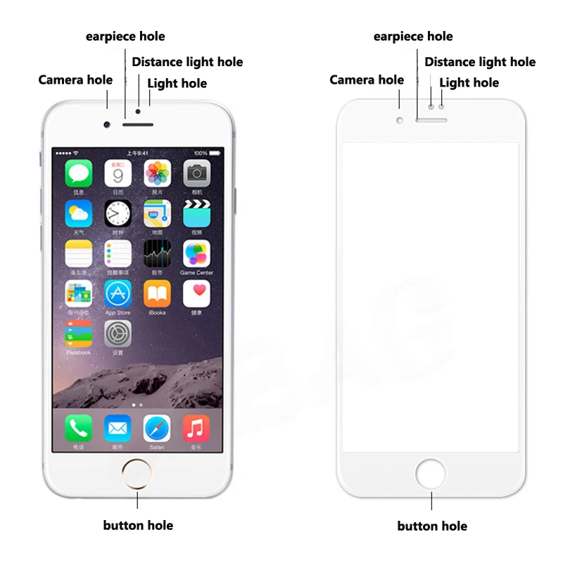 ABAG для iphone7 8 закаленная пленка 3D поверхность полноэкранное стекло с мягкими