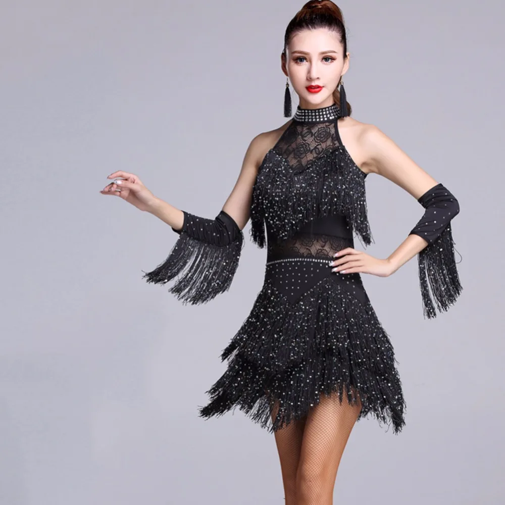 Новинка 2017 года профессиональный костюм для латиноамериканских танцев женщин