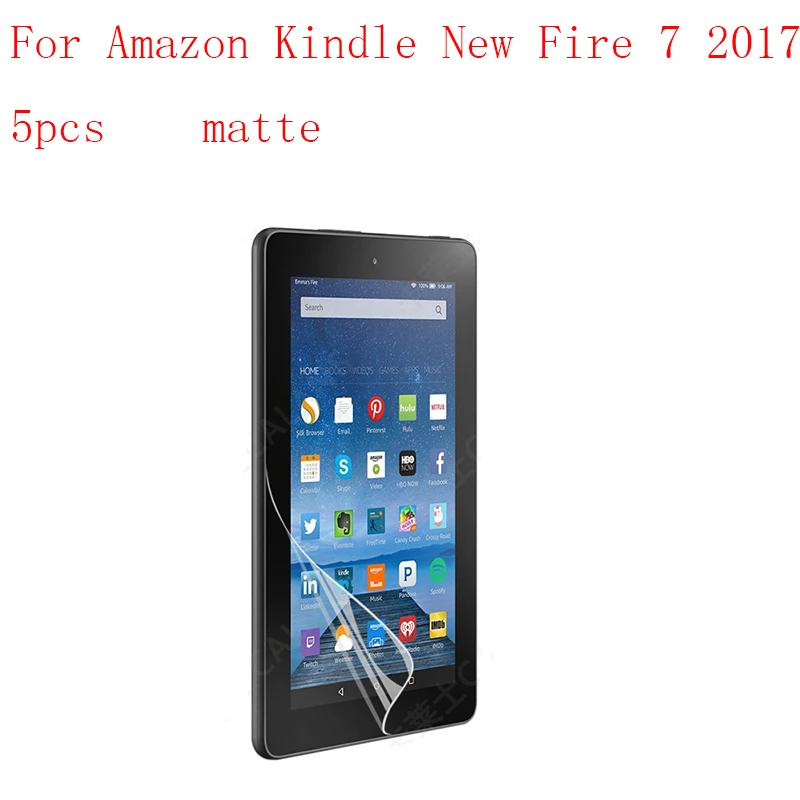 Защитная пленка с антибликовым покрытием для Amazon Kindle New Fire 7 2017 5 шт. в 1 упаковке |