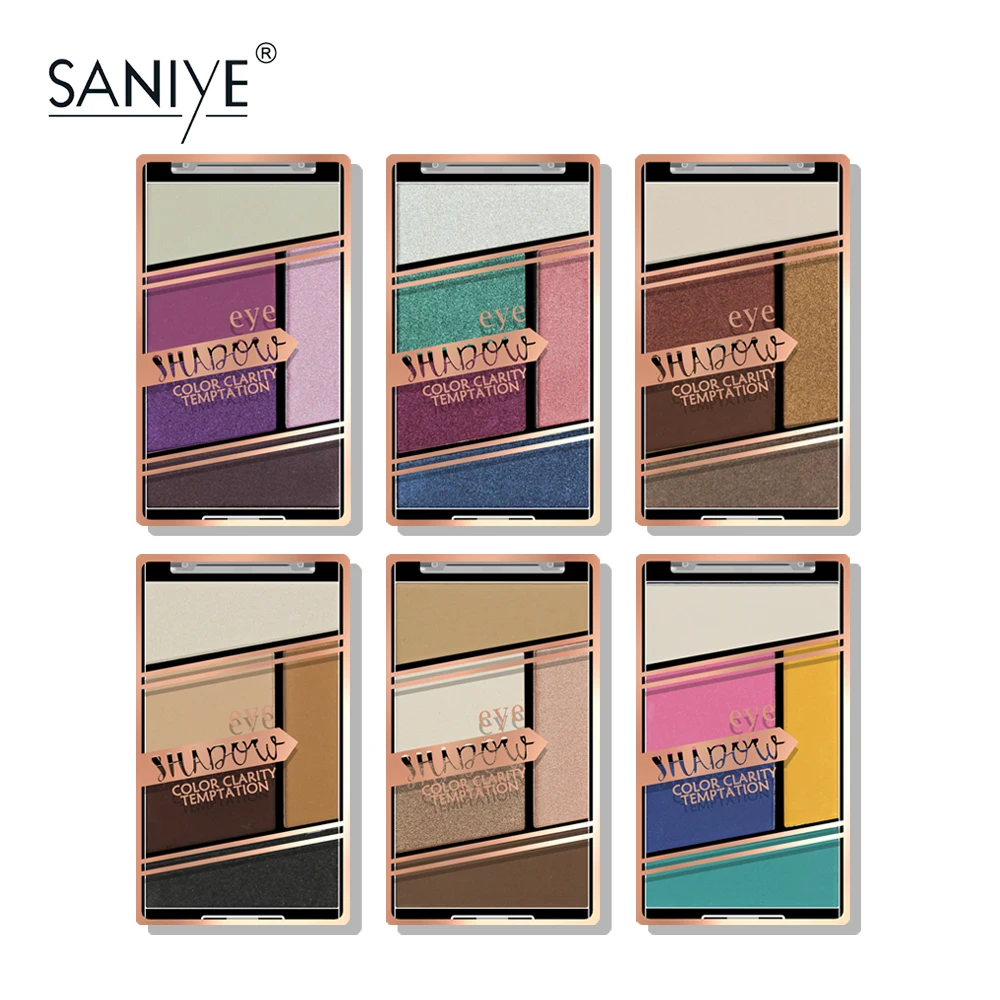 SANIYE мерцающие матовые тени для век Палитра Макияж Красота Тени sombras de ojos