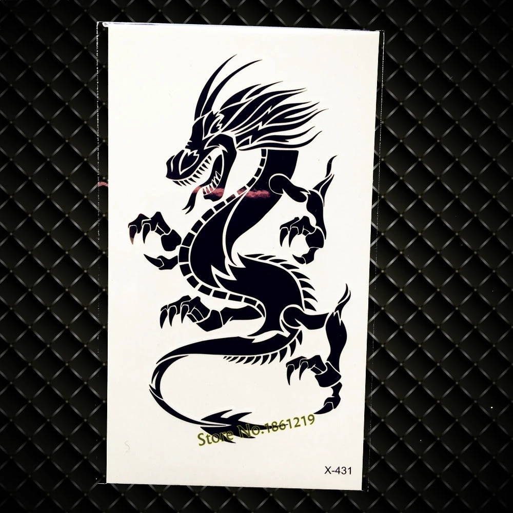 Новинка сексуальная красная татуировка лиса Летний стиль боди арт временная