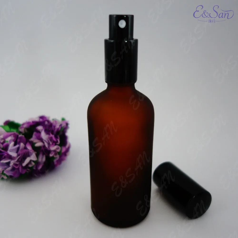 VP08M-100ML большой коричневый цвет круглый глазурь духи-спрей флакон стеклянная бутылка масла 100 шт./лот