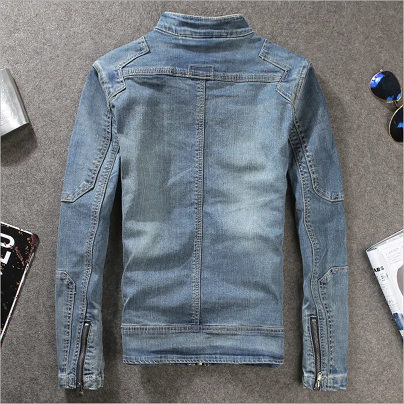 Campera Hombre Invierno 2021 мужские модные куртки винтажные джинсовые синие Chaqueta пальто