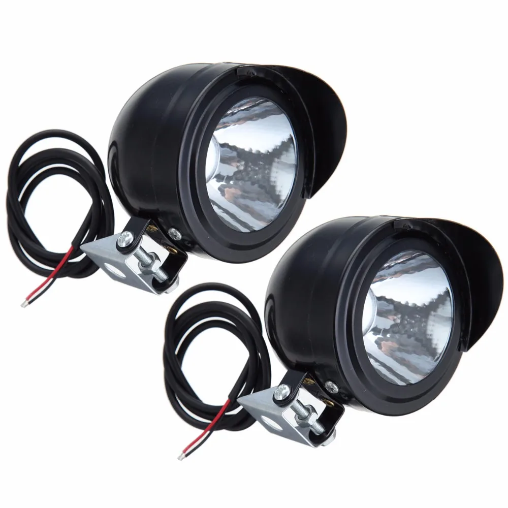 2X светодиодный Универсальный мотоциклетный противотуманный светильник