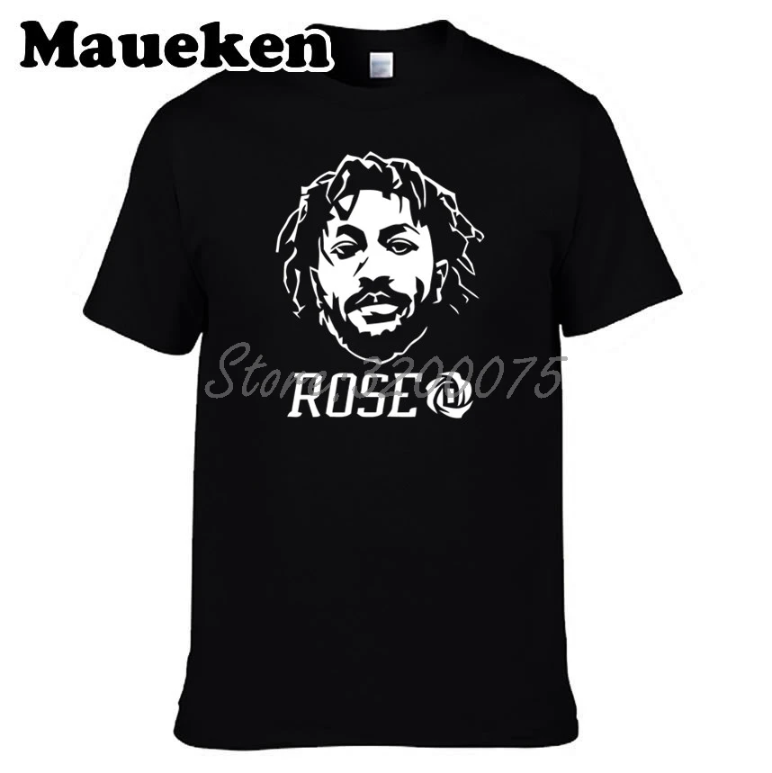 Мужская футболка The Roses Bloom 1 Derrick Rose Minnesota Chicago MVP одежда мужская с круглым вырезом