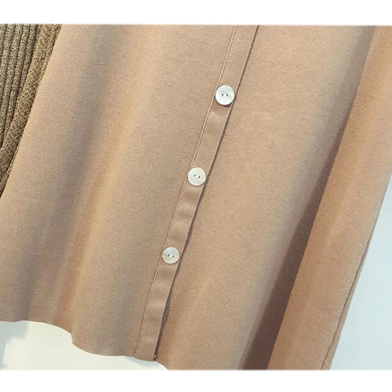 Юбка-миди Женская трикотажная однобортная Осень-зима S1282 | одежда