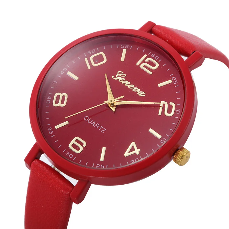 Montres, женские часы, Женева, часы, маленькие, искусственная кожа, кварцевые, аналоговые, наручные часы, женские часы-браслет, горячая распродажа, relogio feminino