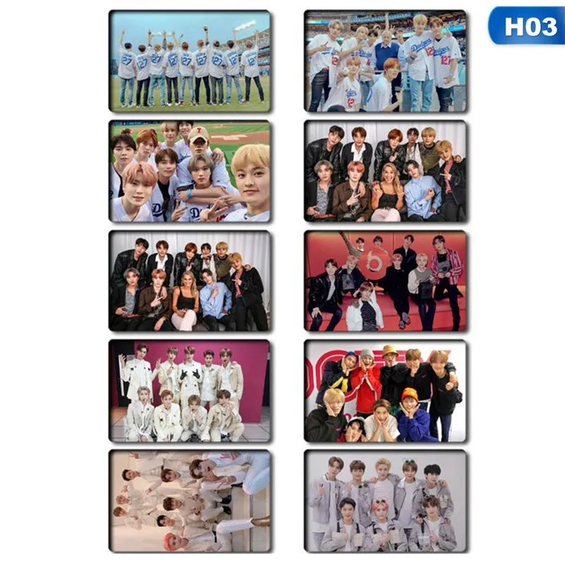KPOP NCT127 мы суперхума альбом Фотокарта фото карта ПВХ хрустальные наклейки для автобусных студенческих карт