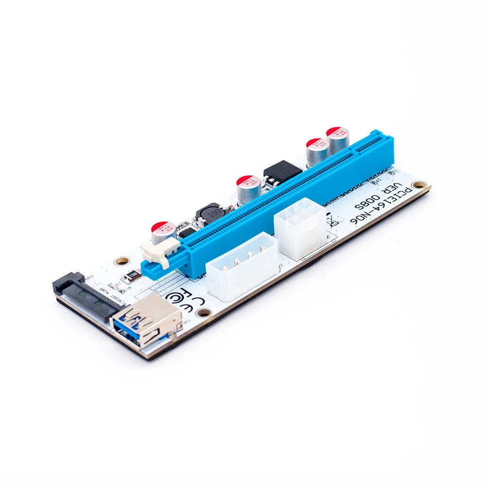 Оптовая продажа 10 шт./лот PCI E 1х 16x горнодобывающая машина расширитель переходная