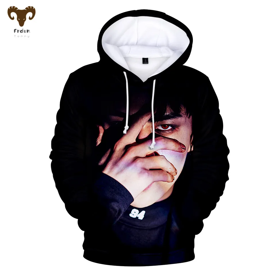 Frdun Tommy 3D печатные EXO толстовки Толстовка Мужская Аниме Мода Kpop Повседневная Новое поступление унисекс для взрослых/детей мягкая толстовка