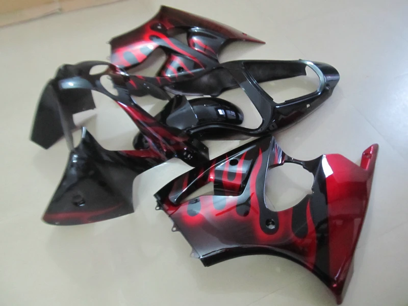 OEM литьевая форма для Kawasaki ninja обтекатели комплект ZX 6R 2000 2001 2002 ZX6R 00 01 02 красное