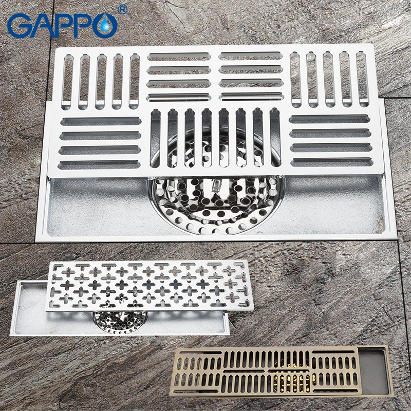 GAPPO сливный фильтр квадратный для душа Сливная крышка ванной комнаты латунный