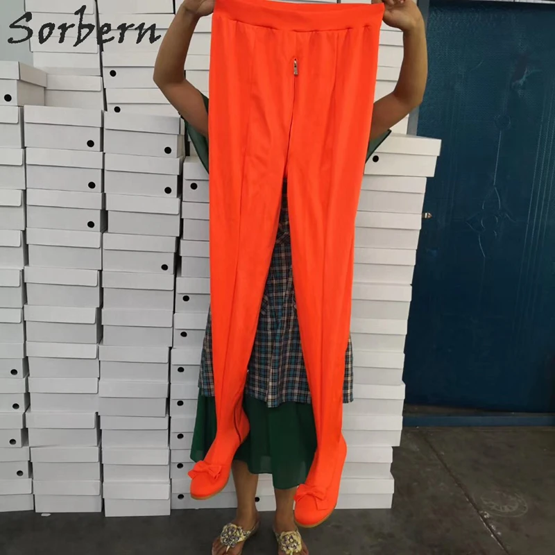 Сапоги унисекс на плоской подошве с бантом молнии|Ботфорты| |