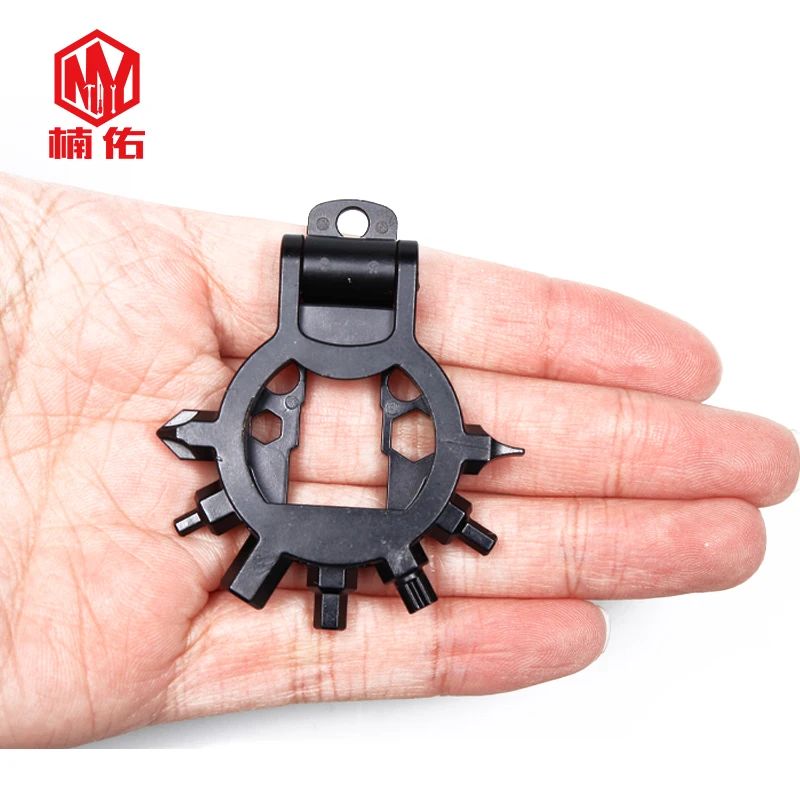 

1PC Portable Mini Compact Stainless Steel EDC Gadget Screwdriver Wrench Combination Tool Opener EDC Pocket Multi-tool Repair Kit