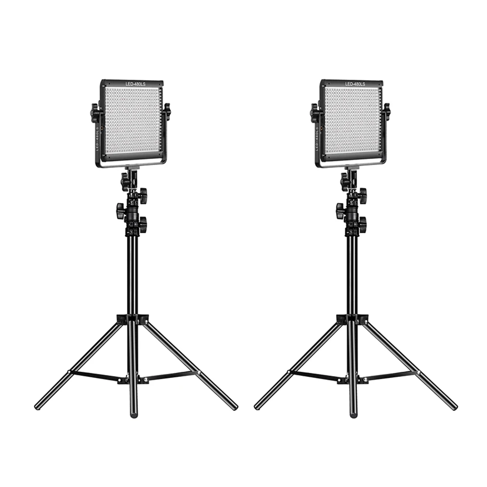 2 шт Dimmable bi-цветное освещение для фотосъемки светодиодный свет 2300 K-6800 K 7" осветительный Стенд Комплект для производства фильмов для интервью