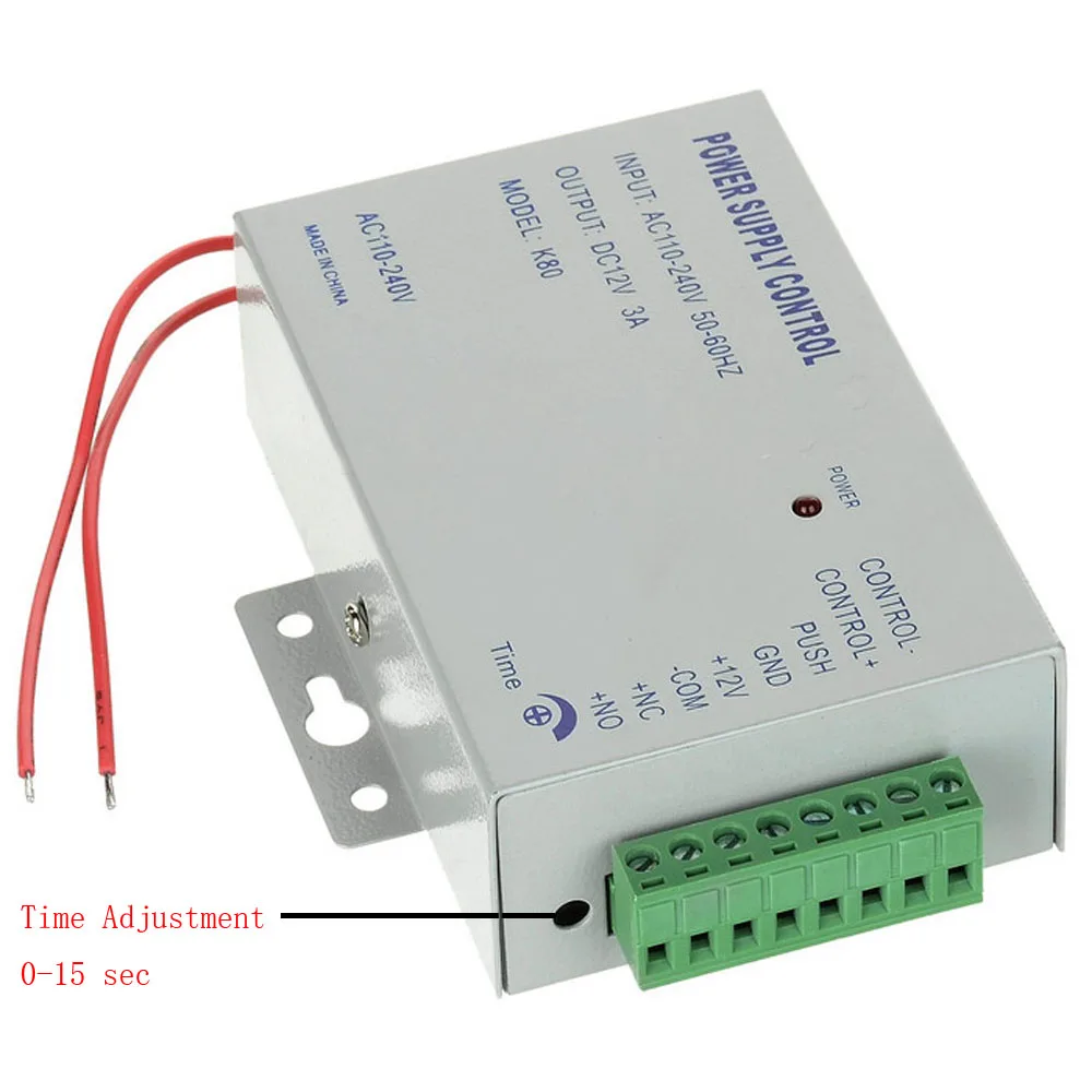 Система контроля допуска к двери переключатель питания DC 12V 3.5A 5A AC 90~ 260V для отпечатков пальцев машина контроля доступа