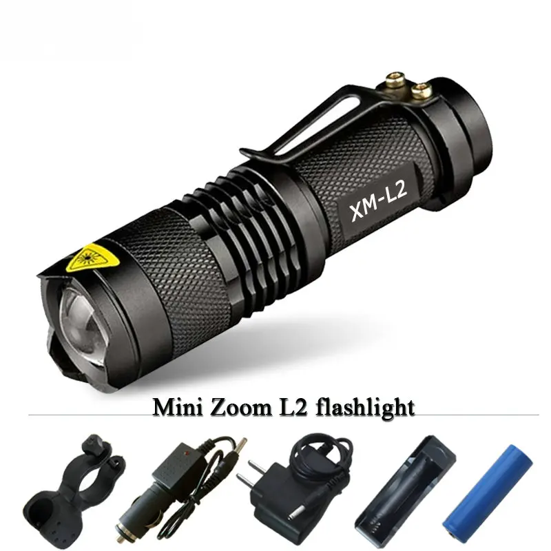 Высокая Мощность фонарь CREE xm l2 светодиодный фонарик с функцией масштабирования