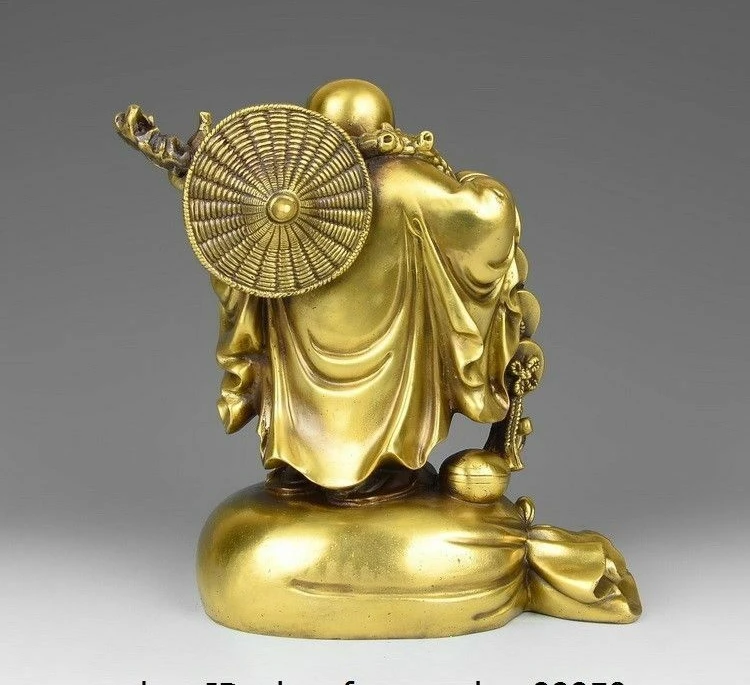 Китайская Бронзовая медная Статуэтка для денег Ruyi | Дом и сад