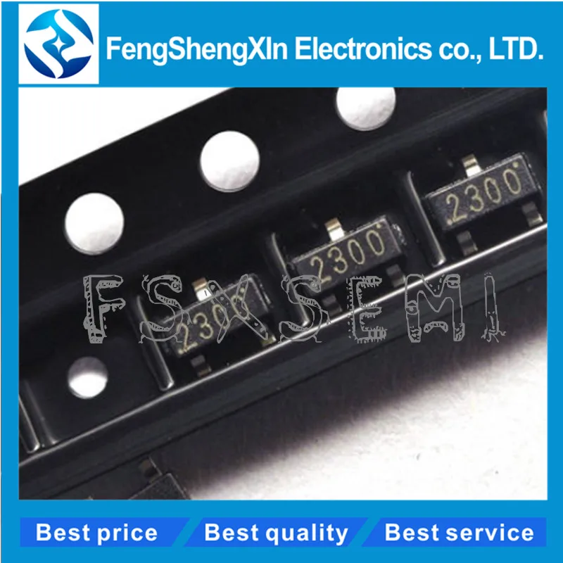 50 шт./лот SI2300 SOT 23 2300 SI2300DS T1 E3 MOSFET|Интегральные схемы| |