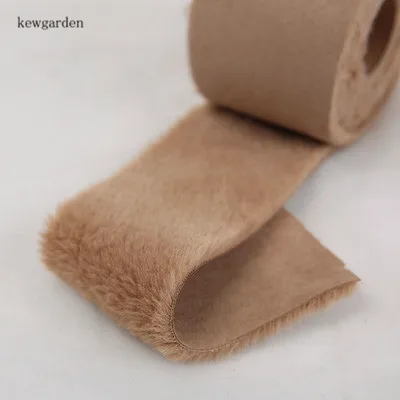 Kewgarden 70 мм Плюшевые ленты для лица DIY сатиновый бант лента вручную изготовленная Лента Riband Рождественская елка украшения 5 метров